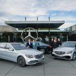 D Production anniversary for the S Class half a million Mercedes Benz luxury saloons made in Sindelfingen