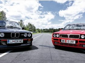 Komotar BMW M E Lanica Delta Integrale HF Slovenija test