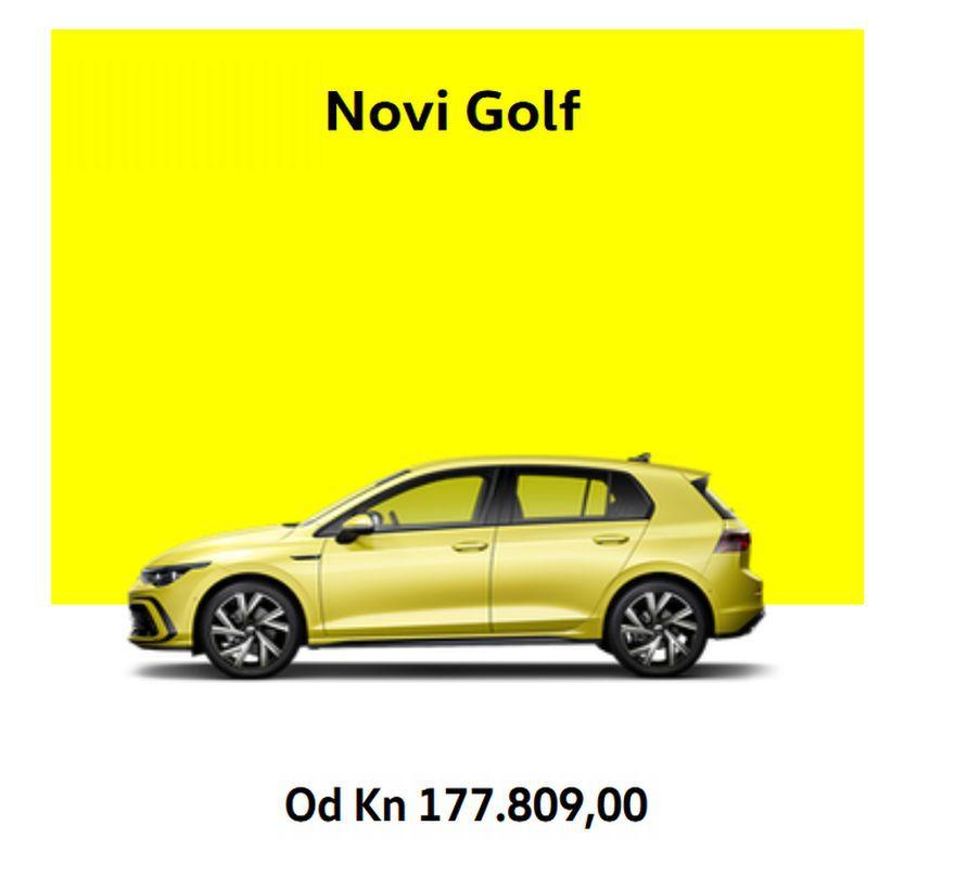 VW GOLF cijena